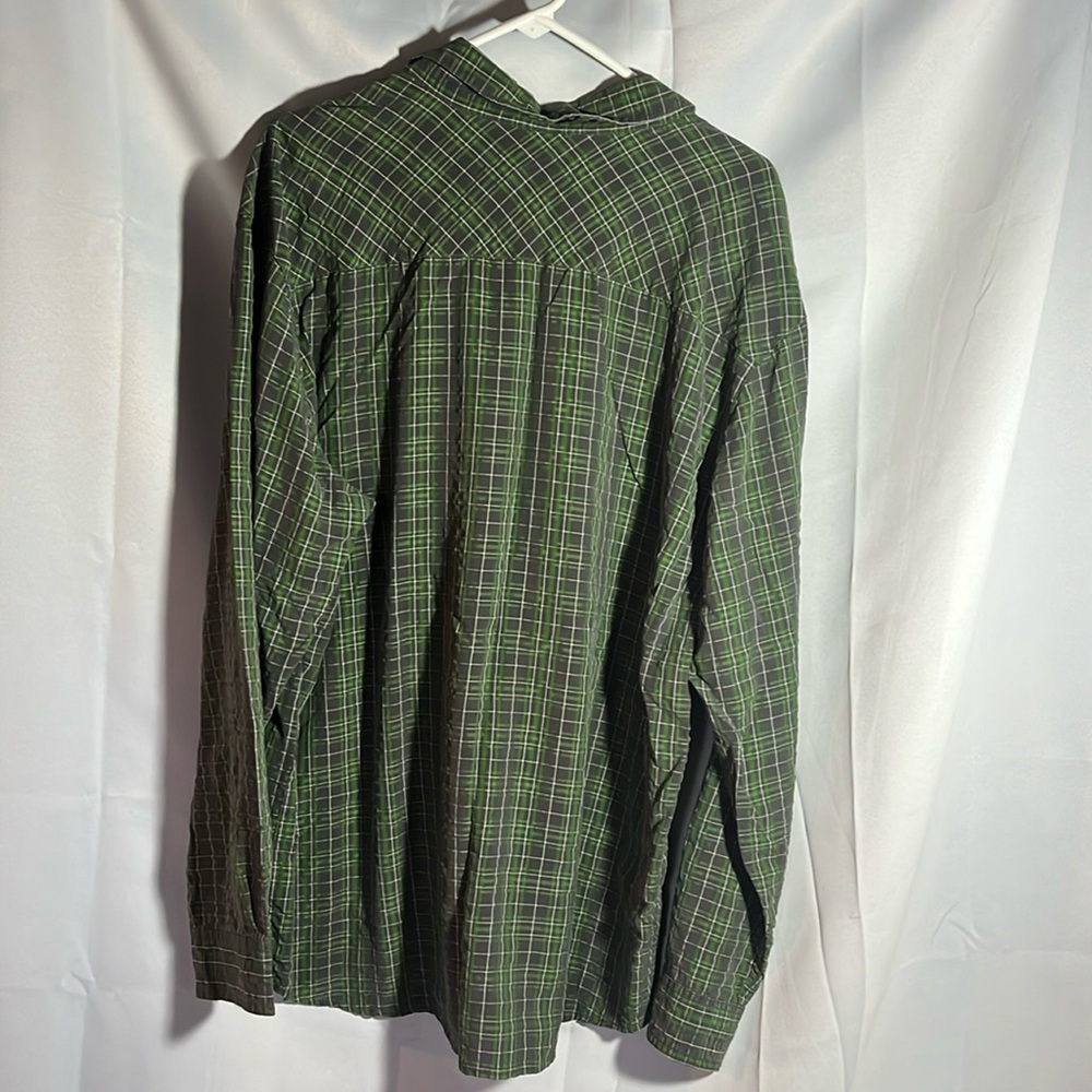 Columbia Omni-shade sun protection long sleeve shirt - green/grey - XL - Picture 4 of 4